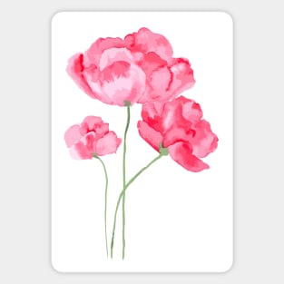 Flowers blossom peony Magnet